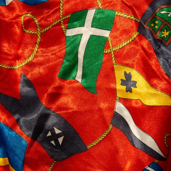 Vintage 90's Christina Sport Long Sleeve Zip Up. Nautical Jacket, Unisex, Red - Picture 4 of 8